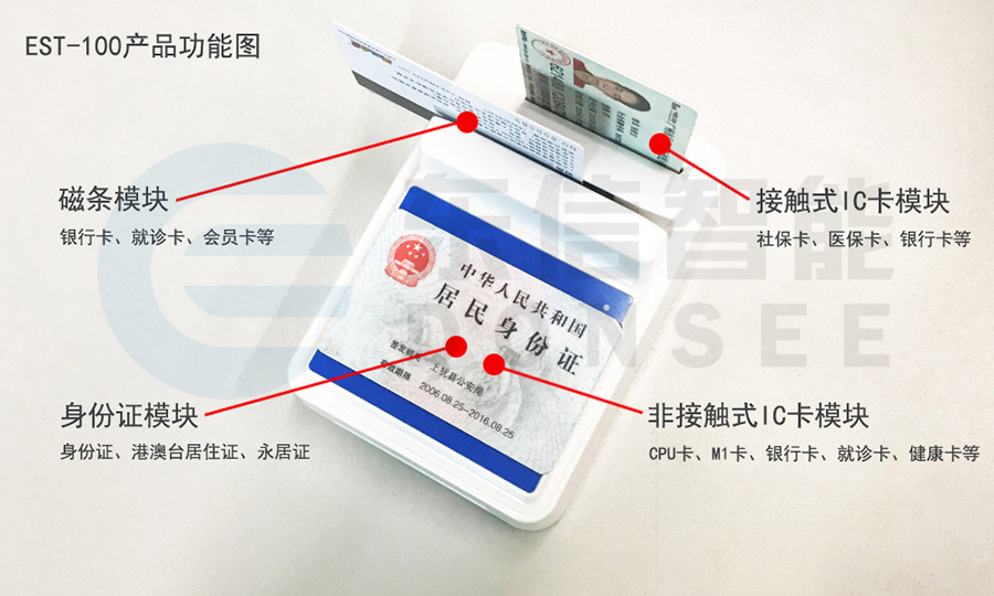 東信EST-100身份證社保卡讀卡器 東信EST-100身份證社保卡讀卡器